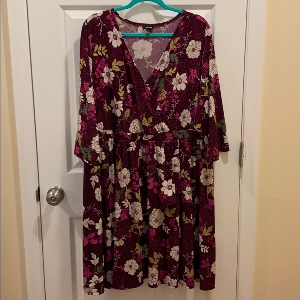 Mock wrap dress